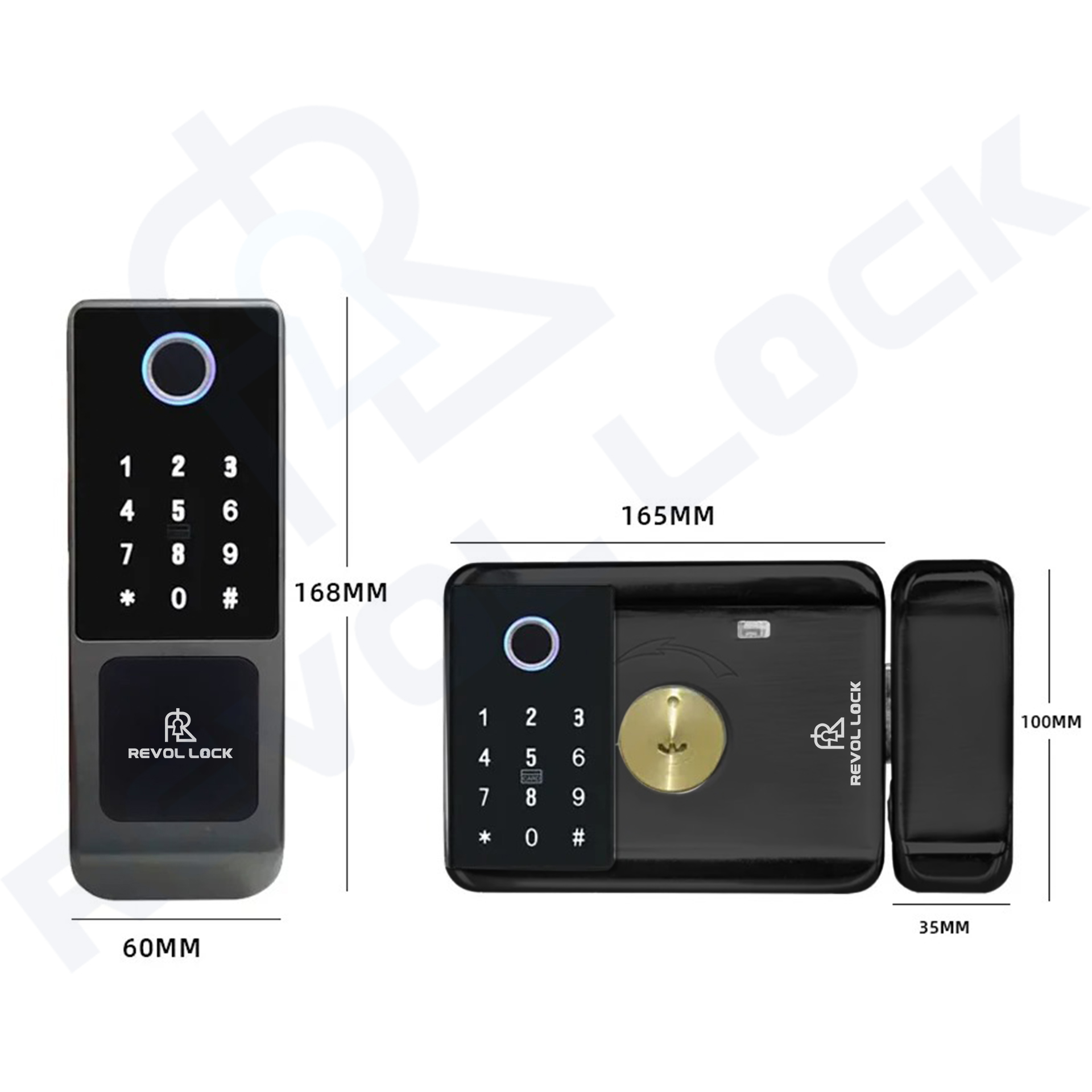 Khóa vân tay dùng pin hai chiều RV-FB02DW